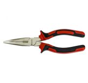 Длинногубцы изогнутые Nickel, 180 мм, никелированные, двухкомпонентные рукоятки Matrix