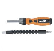 Отвертка телескопическая, набор бит, гибкий привод, 8 шт, Sparta