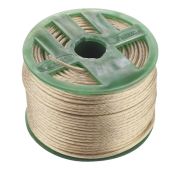 Трос металлополимерный прозрачный ПР-5.0, толщина 4.0 мм, катушка 100 метров Россия Сибртех