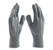 Перчатки трикотажные, акрил, цвет: серая туча, двойная манжета, Россия// Сибртех