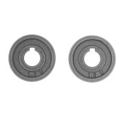 Подающий ролик, U профиль под алюминиевую проволоку 1,0-1,2 мм, 2 шт// Denzel