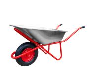Тележка (тачка) строител. 1-колес.200кг/100л «Техпром» Красная (колесо 4,00-8, толщина 0,8) WB5009M1