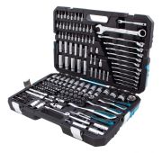 Набор инструментов 216 предметов, 120 зубьев, CrV 1/2«, 3/8», 1/4