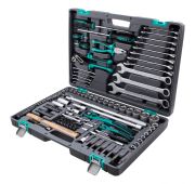 Набор инструмента, 1/4, 1/2, Cr-V, S2, усиленный кейс, 119 предметов Stels
