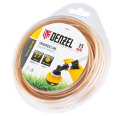 Леска для триммера армированная алюминием круглая, 2,7мм х 15м, блистер ALUFLEX// Denzel