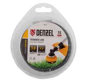 Леска для триммера двухкомпонентная эллипс, 3,0мм х 15м, блистер EXTRA CORD// Denzel