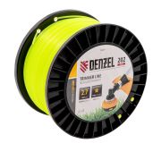 Леска для триммеразвезда, 2,7мм х 202м, на DIN катушке FLEX CORD// Denzel