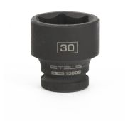 Головка ударная шестигранная, 30 мм, 1/2, CrMo Stels