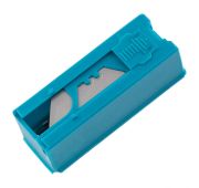 Лезвия, 19 мм, трапециевидные, пластиковый пенал, 12 шт Gross