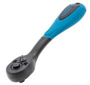 Ключ-трещотка 1/4, 72 зуба, Comfort, с быстрым сбросом, CrV, двухкомпонентная рукоятка Gross