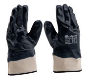 Перчатки трикотажные с обливом из бутадиен-нитрильного каучука, крага, L Сибртех