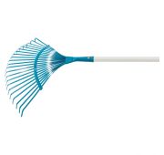Грабли веерные стальные, 420 х 1550 мм, 22 плоских зуба, лакированный черенок, Luxe, Palisad