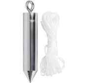 Отвес цилиндрический, 100 г, шнур 5 м// MATRIX