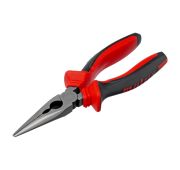 Длинногубцы прямые, 180 мм, хром-ванадий, двухкомпонентные рукоятки// Matrix