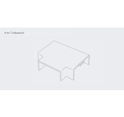 Кабель-канал акс. угол T-образный (белый) 40x16 4шт