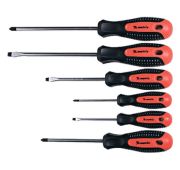 Набор профессиональных отверток Fusion, CrV, трехкомпонентная рукоятка antislip, 6 шт Matrix