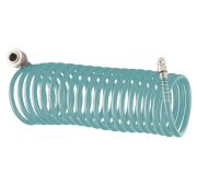 Полиуретановый спиральный шланг профессиональный BASF, 15 м, с быстросъемными соединениями // Stels