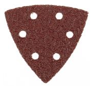 Треугольник абразивный на ворсовой подложке под «липучку», перфорированный, P 150, 93 мм, 5 шт Matri