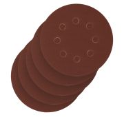 Круг абразивный на ворсовой подложке под «липучку», перфорированный, P 220, 125 мм, 5 шт.// Сибртех