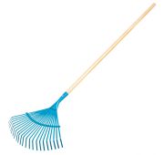 Грабли веерные стальные, 430 х 1550 мм, 22 плоских зуба, лакированный черенок, Luxe, Palisad