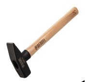 Молоток слесарный, 800 г, кованый квадратный боек, буковая рукоятка Denzel