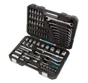 Набор инструментов 82 предметов , 120 зубьев, CrV, 1/4«, 1/2» Gross