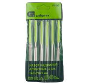 Набор надфилей алмазных, 140 х 70 х 3 мм, 6 шт Сибртех