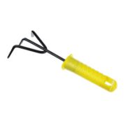 Грабельки садовые 28 см. черн. прорезин. ручка