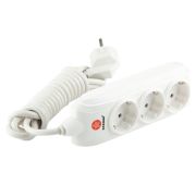 Удлинитель бытовой с заземлением и защитными шторками , 3*1мм*5м, 3 розетки, 10А,STERN//95737