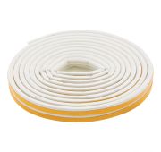 Уплотнитель резиновый, 6 м, профиль «P», белый Сибртех