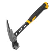 Молоток кровельщика 600 г, цельнокованый, боек с магнитом, двухкомп. обрезин. рук-ка Denzel