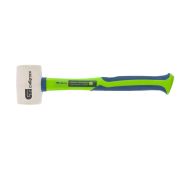 Киянка резиновая, 225 г, белая резина, фибергласовая рукоятка Сибртех