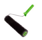 Валик игольчатый для наливных полов с ручкой, острая игла, 300 мм// Сибртех