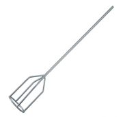 Миксер для гипсовых смесей, 80 х 530 мм, оцинкованный, шестигранный хвостовик 8 мм// Denzel