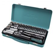 Набор торцевых головок с трещоткой, 1/4 и 3/8, 44 предмета Stels