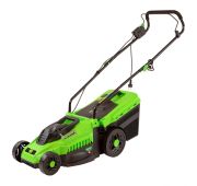 Газонокосилка электрическая L1500, 1500 Вт, ширина 33 см, 5 уровней, пластиковый травосборник 35 л С