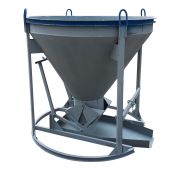 Бадья для бетона «Рюмка» 1,0 (БН-1,0) Pro, с лотком 600х1250 мм