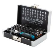 Набор бит, 1/4, магнитный адаптер, сталь S2, пластиковый кейс, 33 предмета Gross