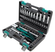 Набор инструментов, 1/2, 1/4, CrV, пластиковый кейс, 94 предмета, двенадцатигранные головки Stels