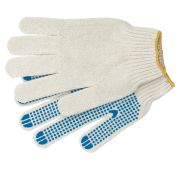 Перчатки трикотажные, ПВХ-покрытие «Точка», 7 класс // Россия