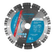 Диск алмазный, 180 х 22.2 мм, лазерная приварка турбо-сегментов, сухая резка Gross