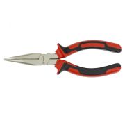 Длинногубцы изогнутые Nickel, 160 мм, никелированные, двухкомпонентные рукоятки Matrix