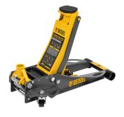 Домкрат гидравлический подкатной, 3 т, 75-500 мм, быстрый подъем, низкий подхват, проф.// Denzel