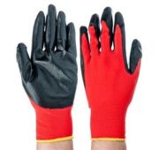 Перчатки серые прорезиненные L-308 (10951)