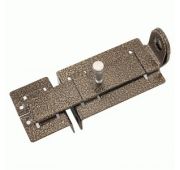 Засов дверной ЗД-04 с проушиной антик бронза Киров Секрет