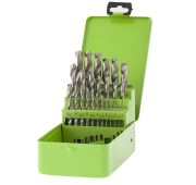 Набор сверл по металлу, 1-13 мм (через 0,5 мм), 25 шт., HSS, в металлической коробке// Сибртех