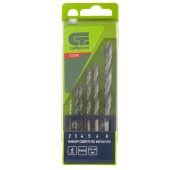 Набор сверл по металлу, 2 - 8 мм, 6 шт, P6M5, пластиковый кейс// Сибртех