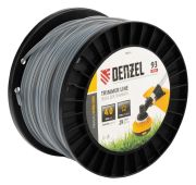 Леска для триммера двухкомпонентная звезда, 4,0мм х 93м, на DIN катушке EXTRA CORD// Denzel