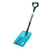 Лопата для уборки снега, поликарбонат, 260х310х870 мм, стальной черенок, LUXE// Palisad