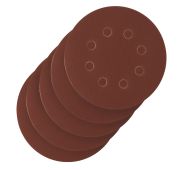 Круг абразивный на ворсовой подложке под «липучку», перфорированный, P 400, 125 мм, 5 шт.// Сибртех